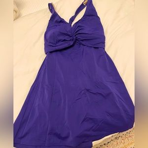 L.L. Bean Like New Deep Purple/Blue Swim Dress